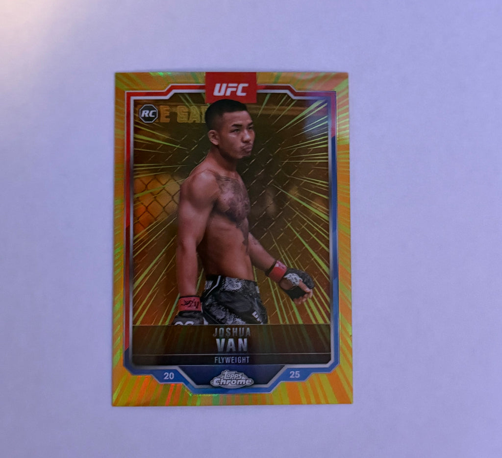 2025 Topps Chrome UFC Joshua Van Radiating Rookies SSP