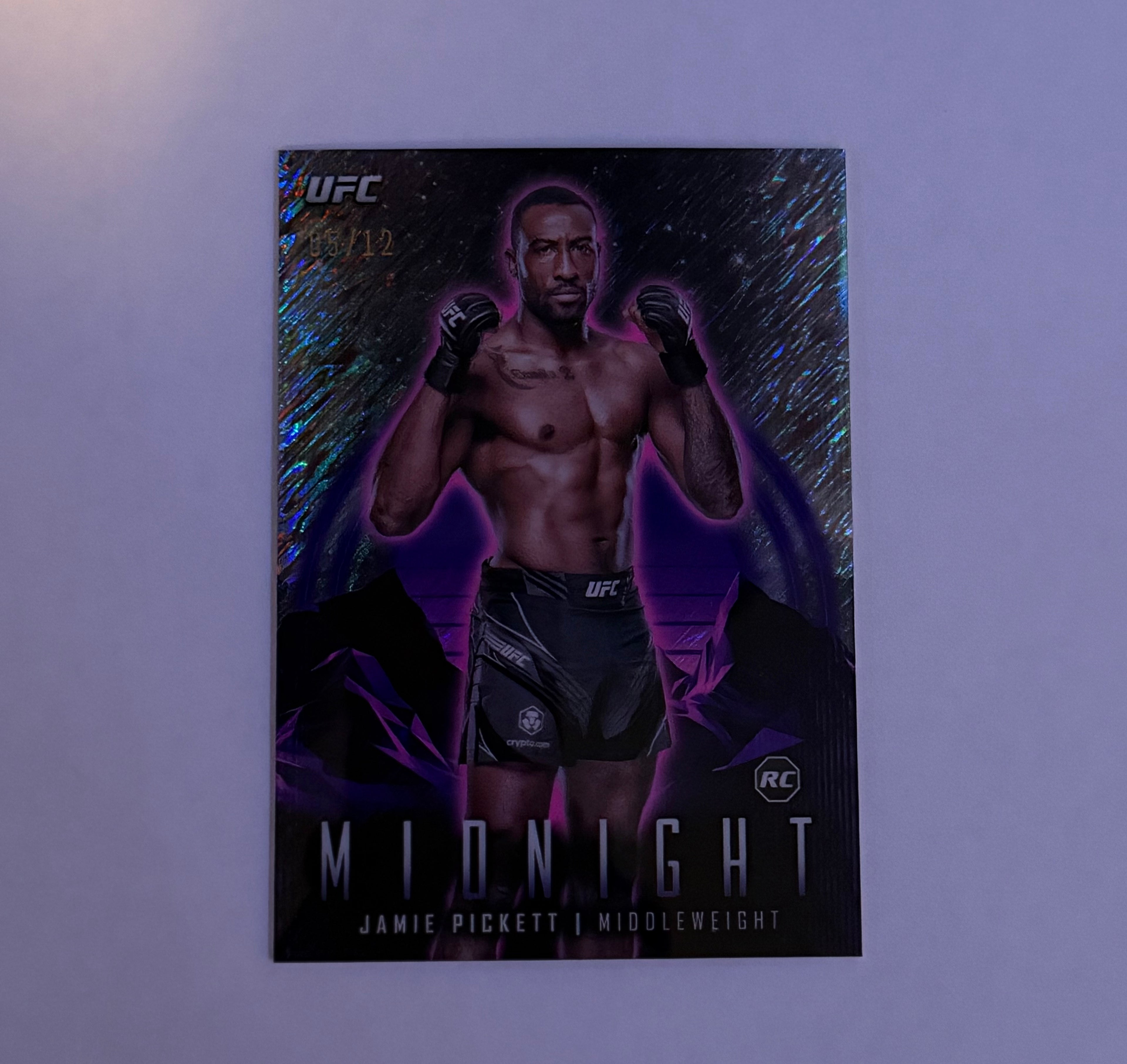 2024 Topps Midnight UFC Jamie Pickett /12 #36 Purple Shimmer